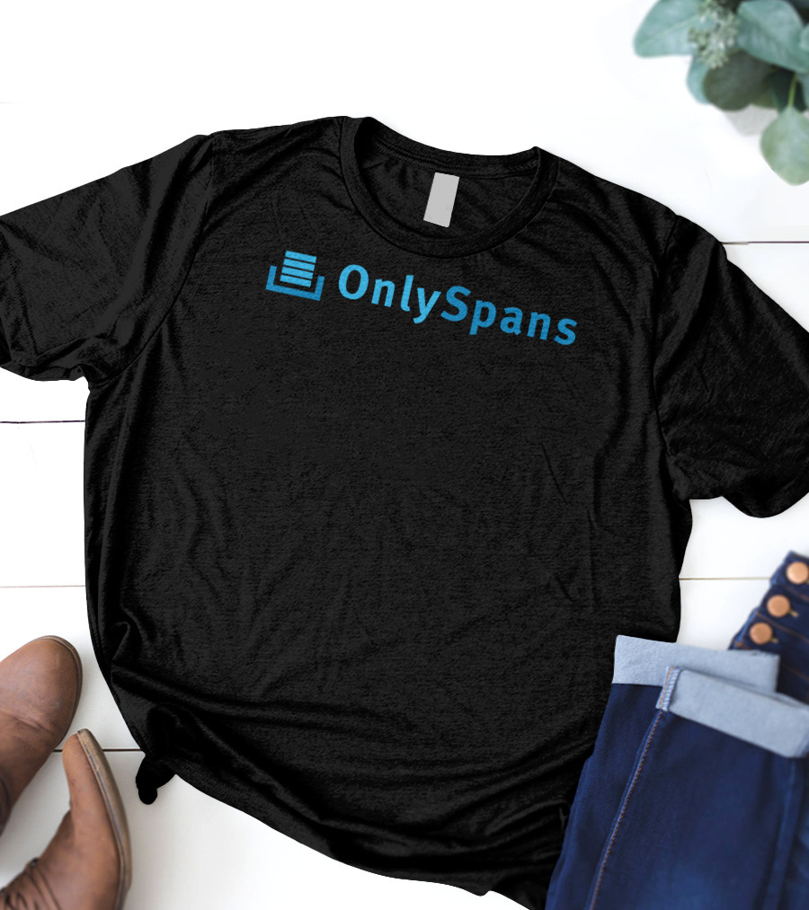 Keep Coding Store OnlySpans Blue Text Stack T-Shirt