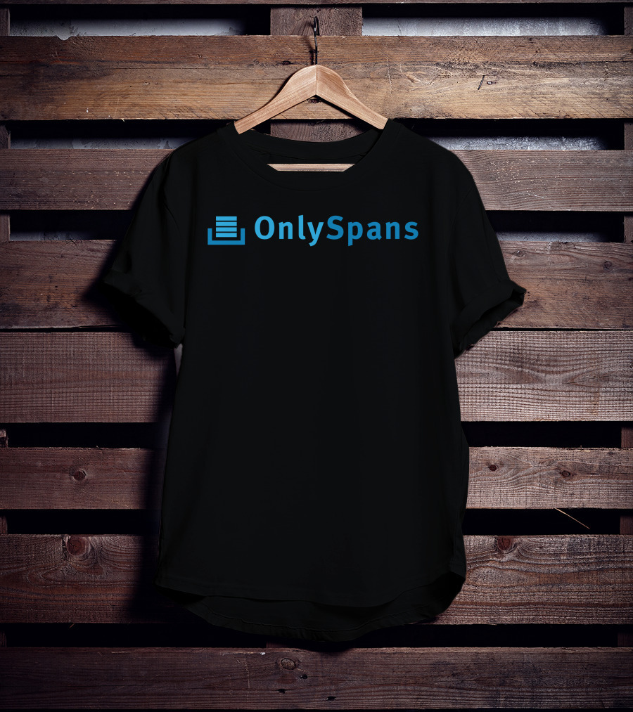 Keep Coding Store OnlySpans Blue Text Stack T-Shirt