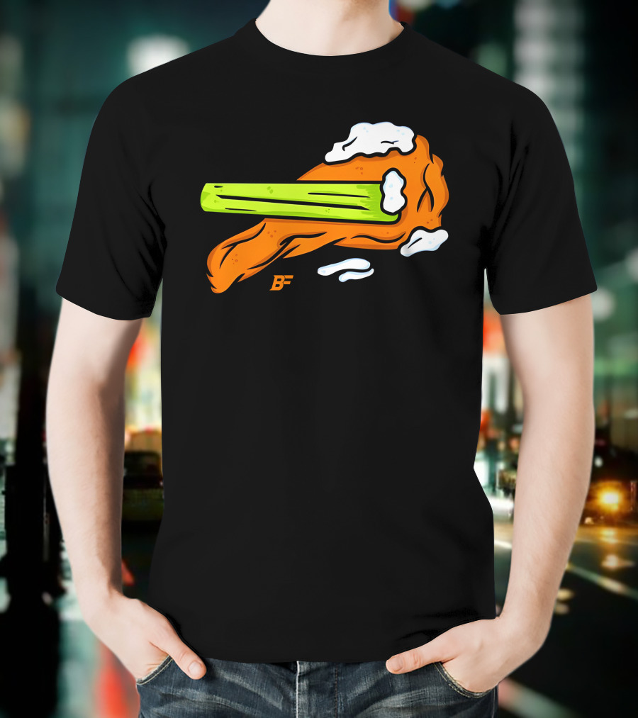 Buffalo Fanatics Wingsup Chicken Wing Celery #Wingsup T-Shirt