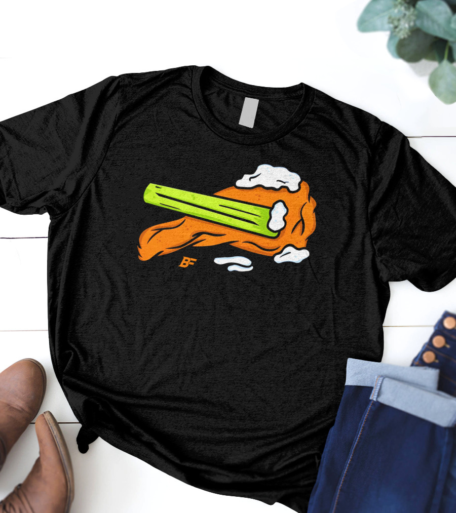 Buffalo Fanatics Wingsup Chicken Wing Celery #Wingsup T-Shirt