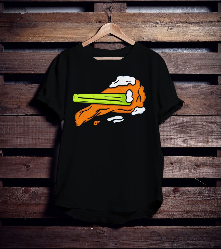 Buffalo Fanatics Wingsup Chicken Wing Celery #Wingsup T-Shirt