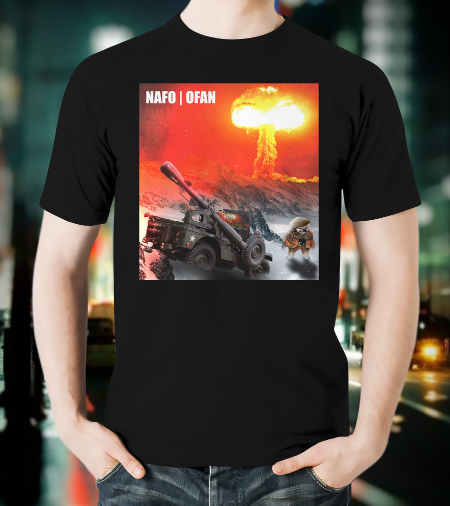 NAFO OFAN Crockett Rocket Explosion Scene T-Shirt