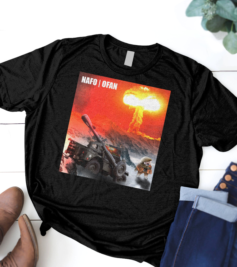 NAFO OFAN Crockett Rocket Explosion Scene T-Shirt