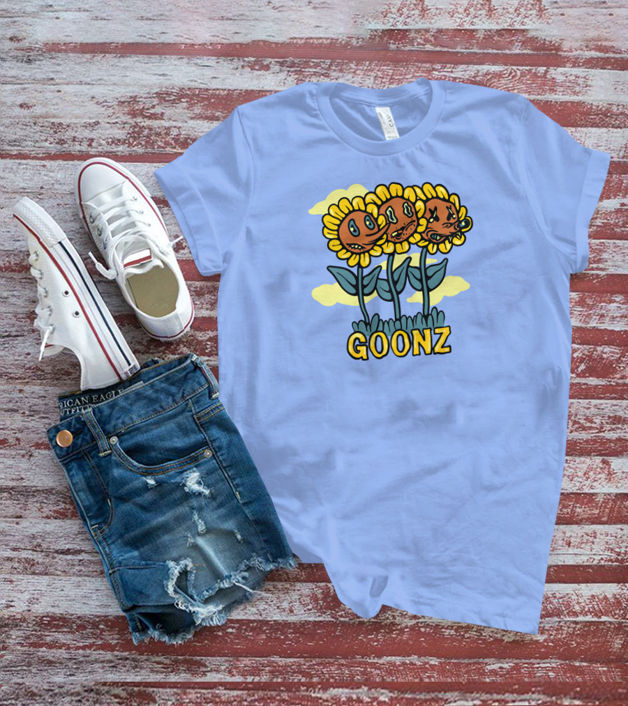 Cryptoon Goonz Flower Goonz Sunflower Faces T-Shirt