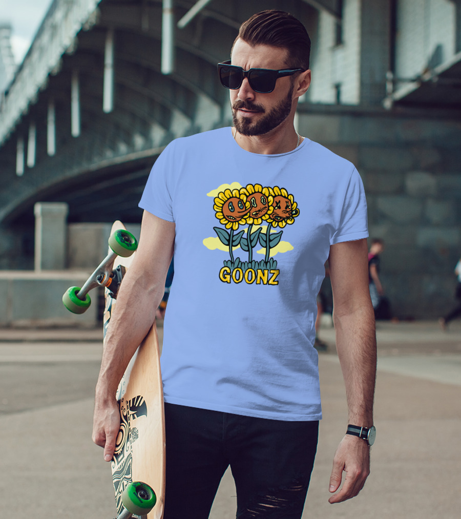 Cryptoon Goonz Flower Goonz Sunflower Faces T-Shirt