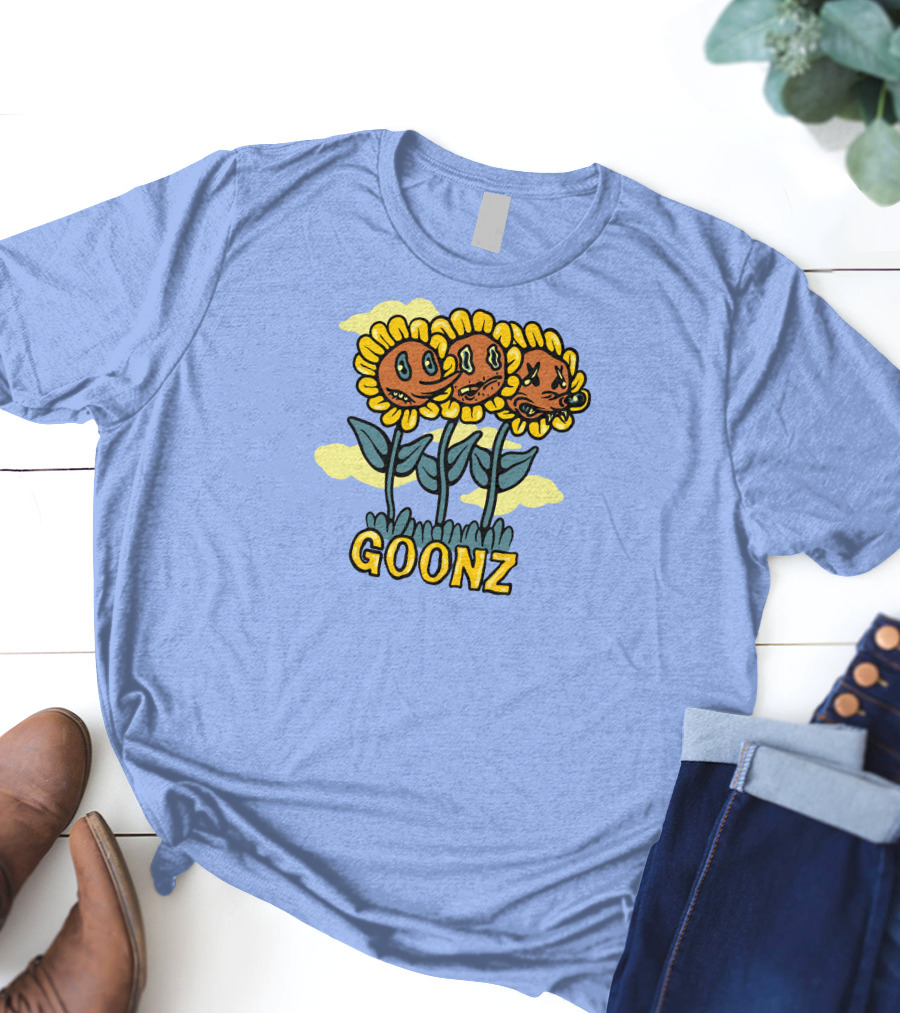 Cryptoon Goonz Flower Goonz Sunflower Faces T-Shirt