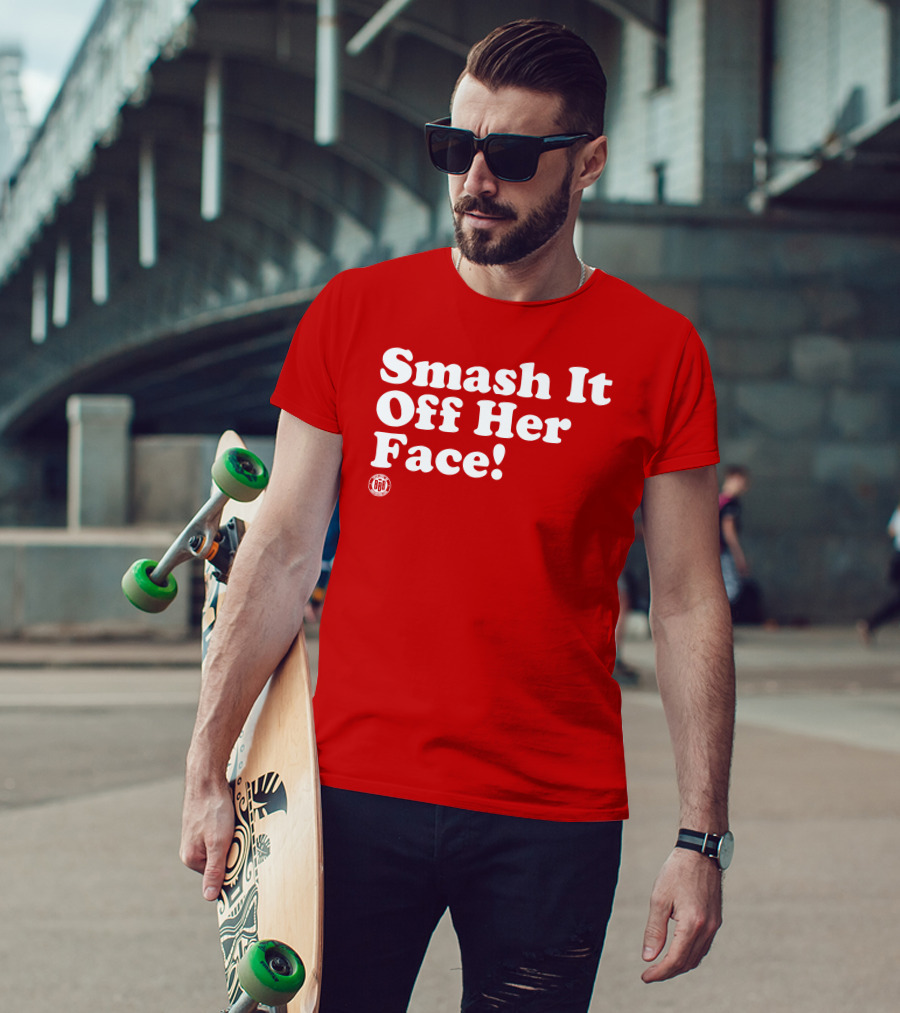 Triple B Smash It Off Her Face Red T-Shirt