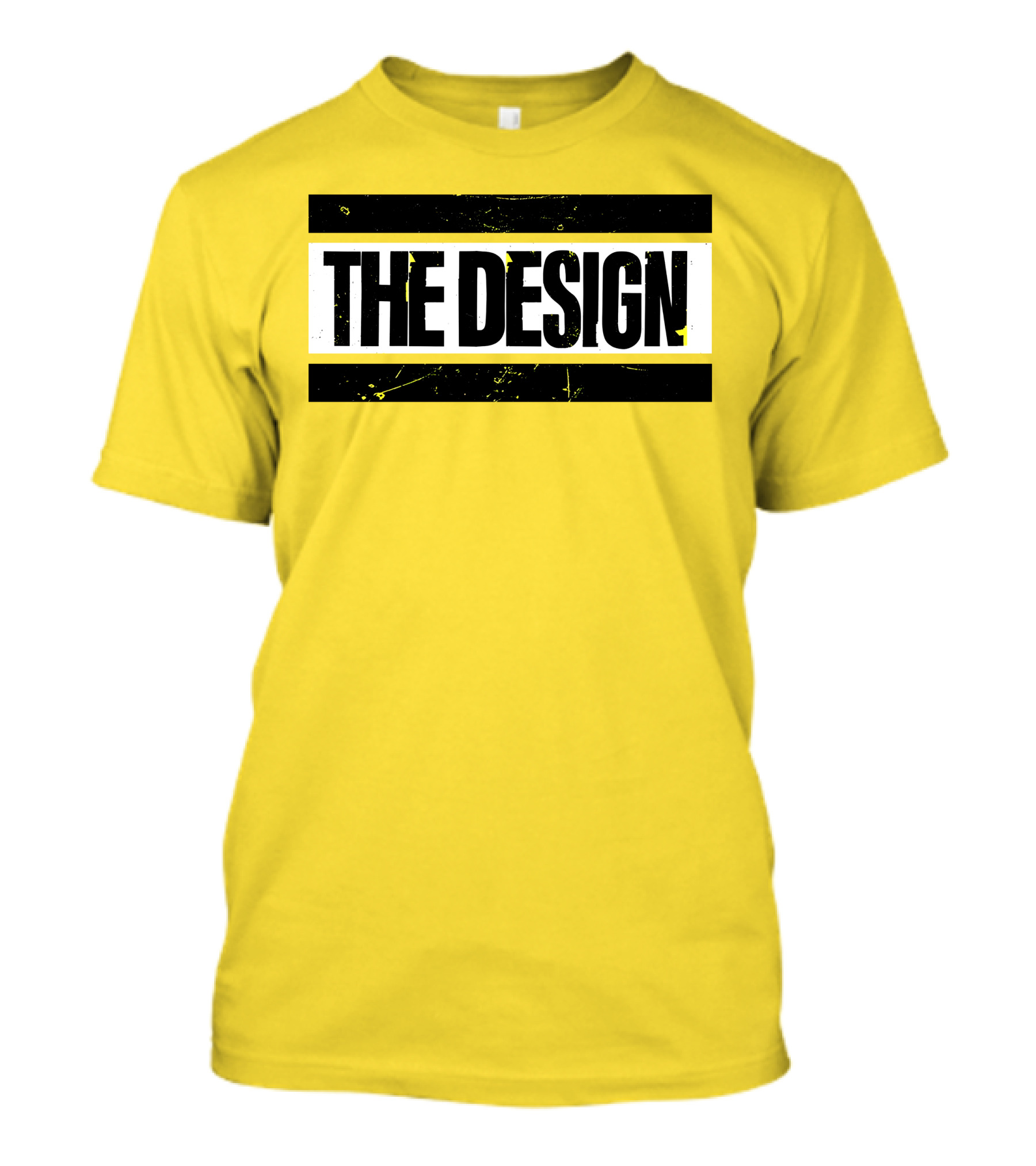 THE DESIGN Deaner Bold Yellow Background T-Shirt