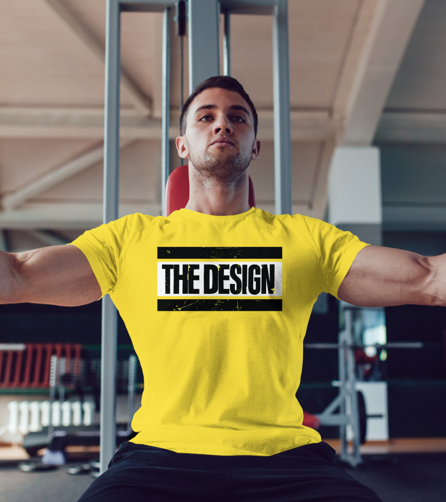 THE DESIGN Deaner Bold Yellow Background T-Shirt
