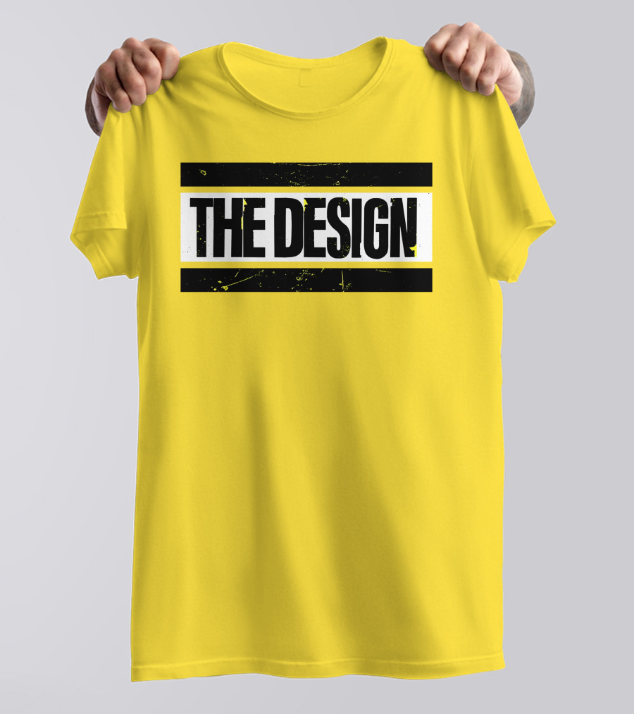 THE DESIGN Deaner Bold Yellow Background T-Shirt