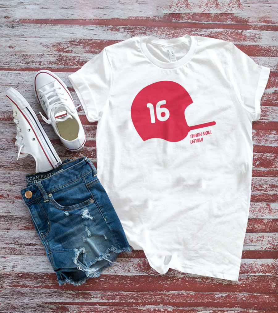 16 Thank You Lenny Football Helmet T-Shirt