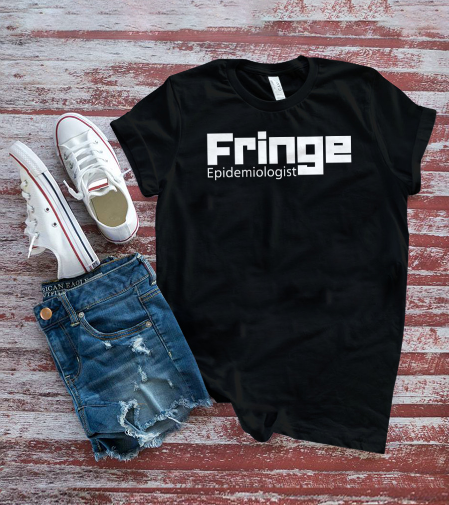 Fringe Epidemiologist Blocky Typography Black T-Shirt