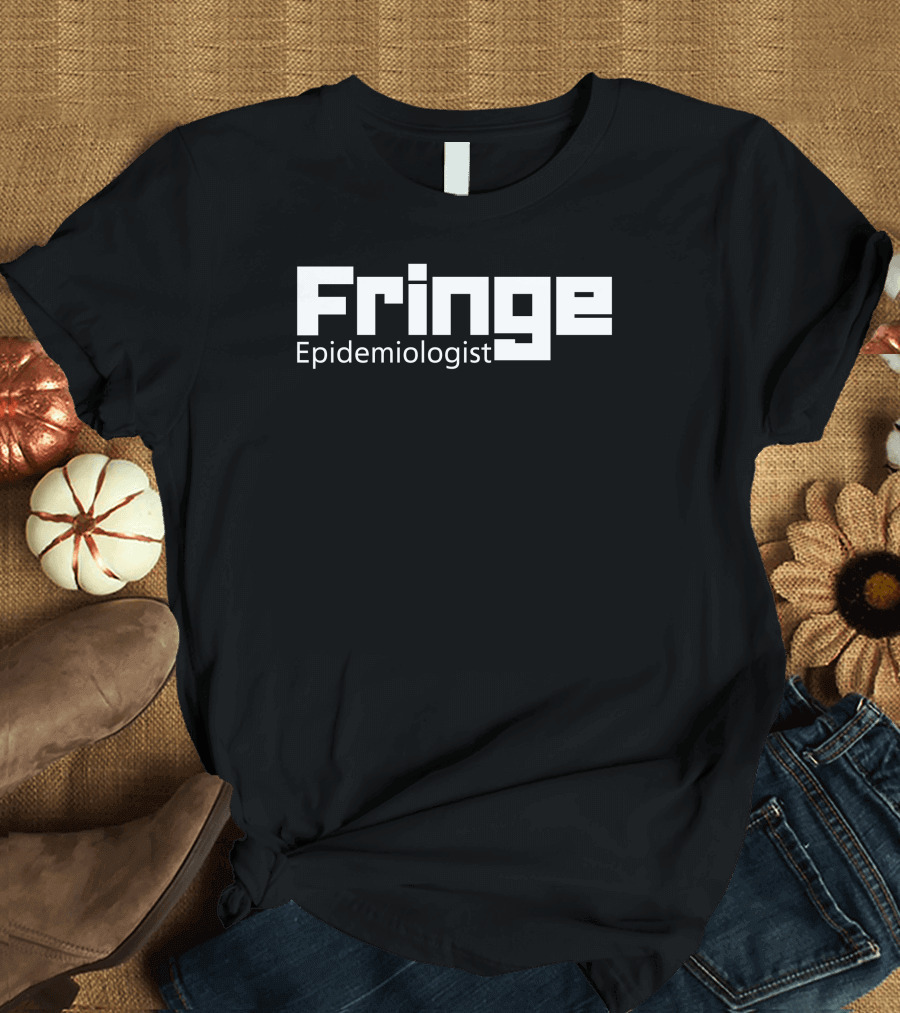 Fringe Epidemiologist Blocky Typography Black T-Shirt