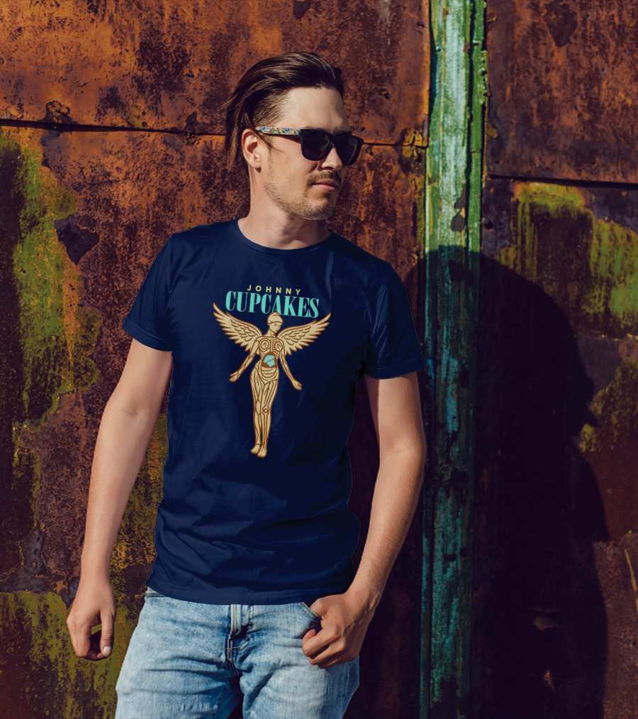 Johnny Cupcakes Winged Anatomical Figure With Cupcake Core T-Shirt