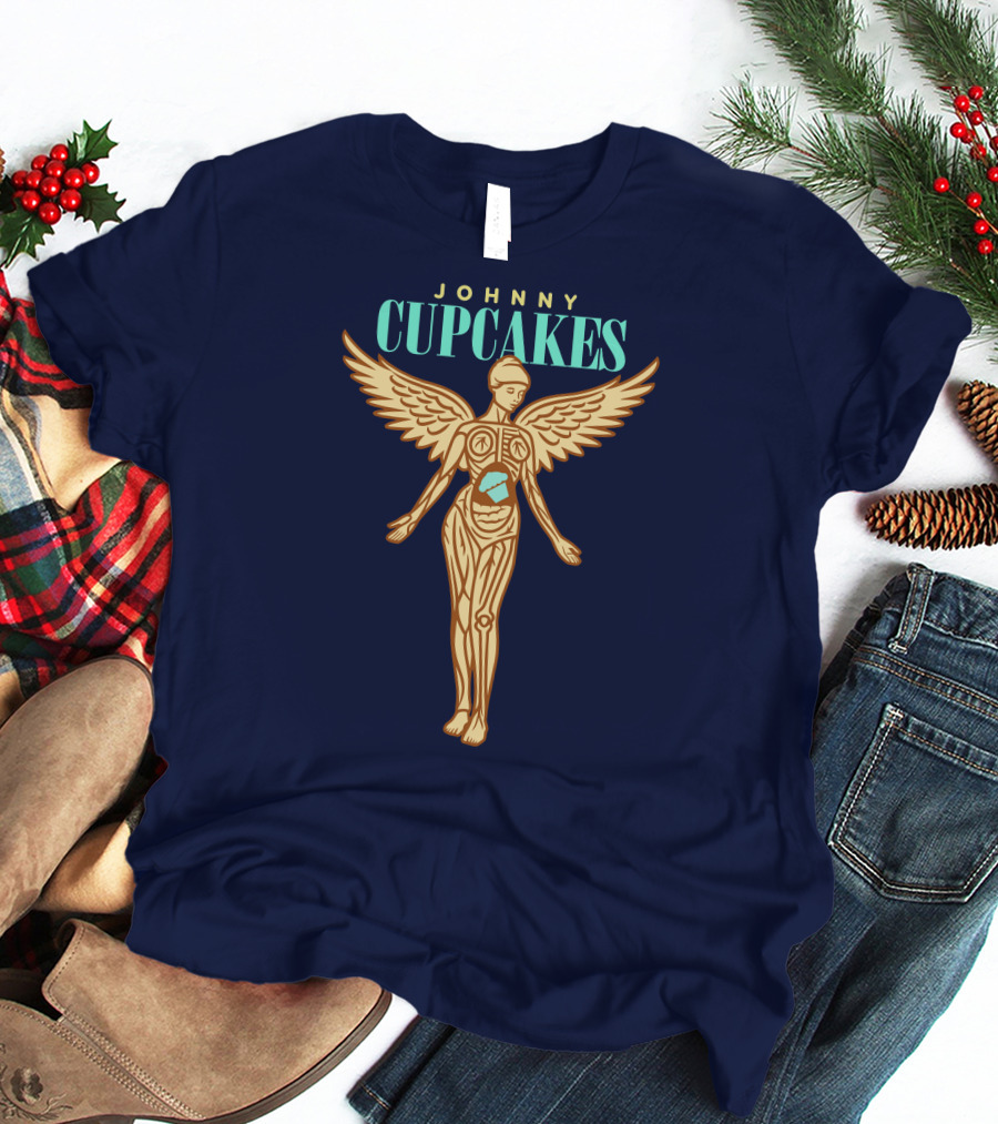 Johnny Cupcakes Winged Anatomical Figure With Cupcake Core T-Shirt