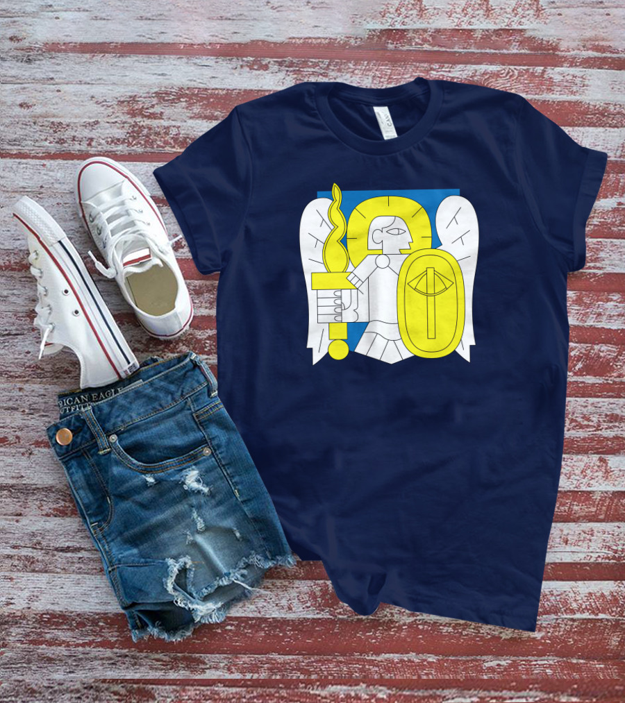 Saint Javelin Archangel Icon Kyiv Merch T-Shirt