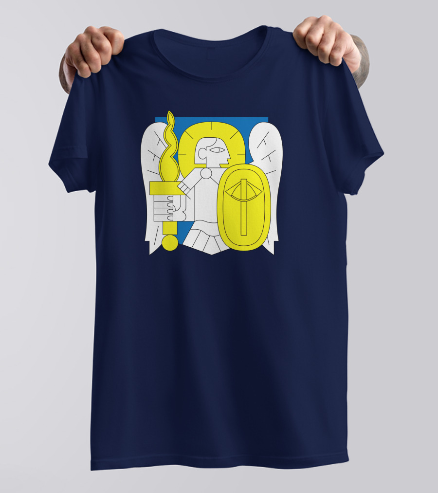 Saint Javelin Archangel Icon Kyiv Merch T-Shirt