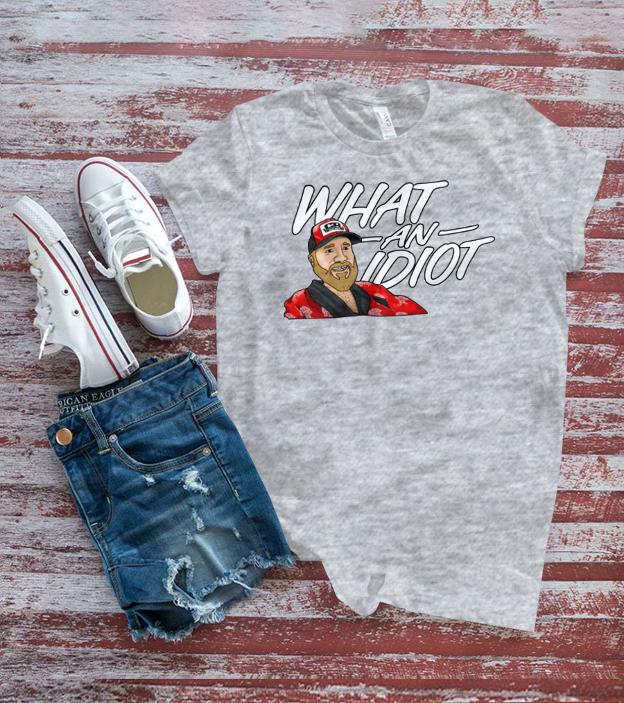 Couch Racer Who Says What An Idiot With Bearded Guy In Cap T-Shirt