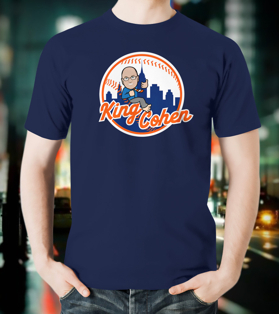 Jomboy Media Store King Cohen New York Baseball Icon Skyline T-Shirt