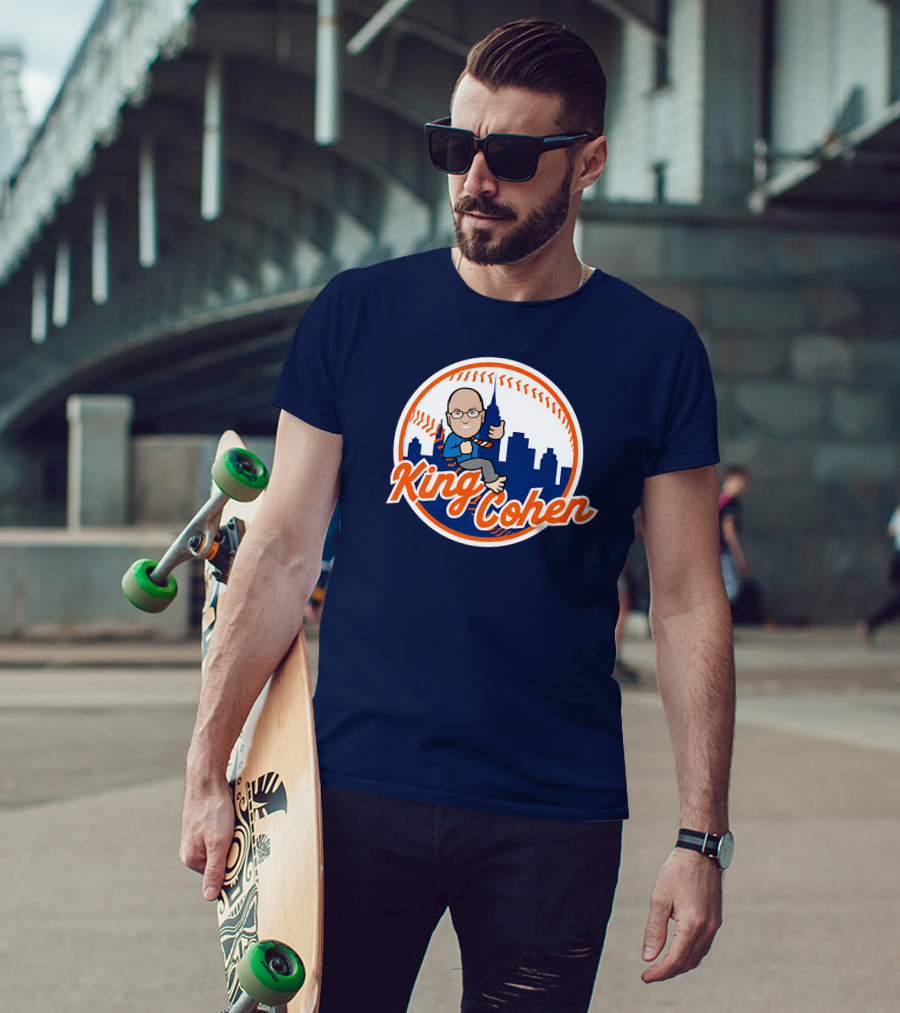 Jomboy Media Store King Cohen New York Baseball Icon Skyline T-Shirt