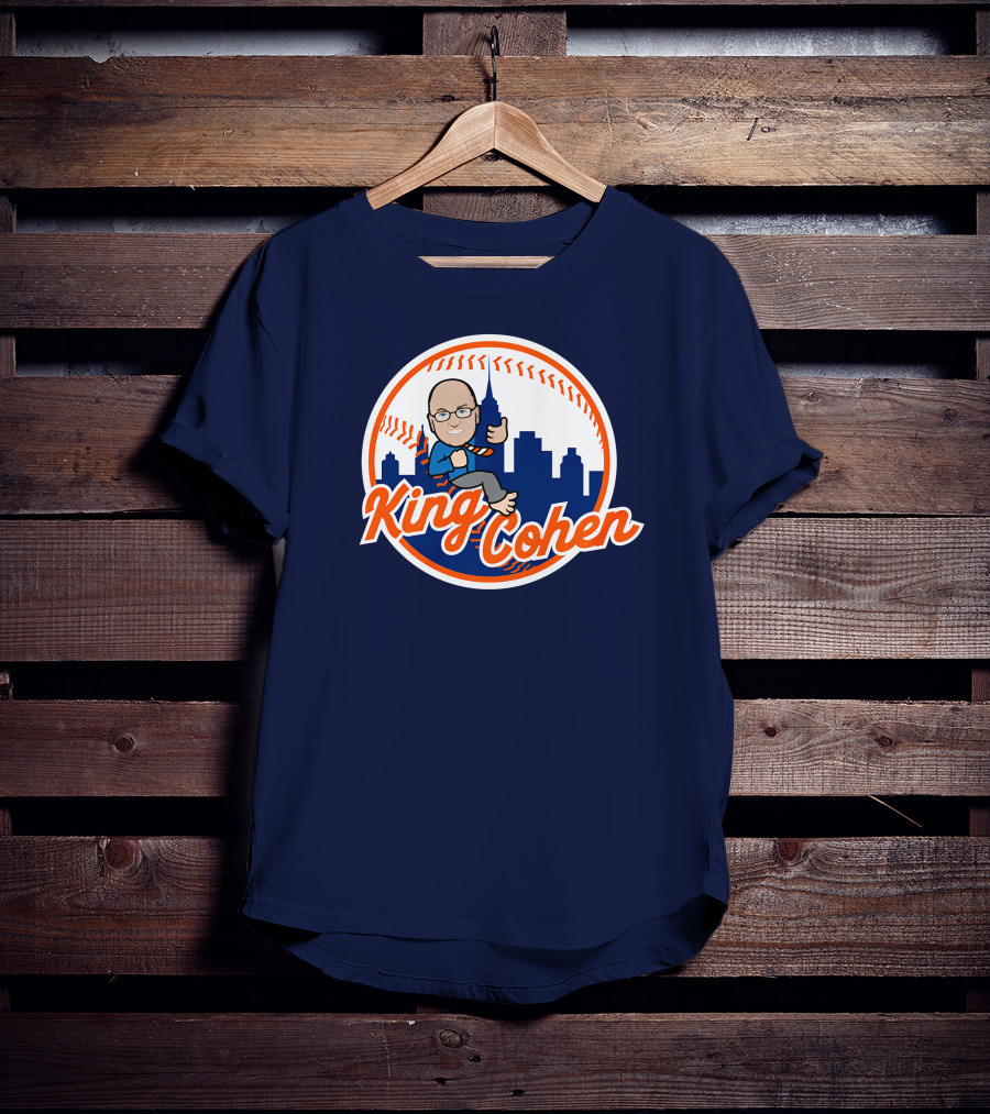 Jomboy Media Store King Cohen New York Baseball Icon Skyline T-Shirt