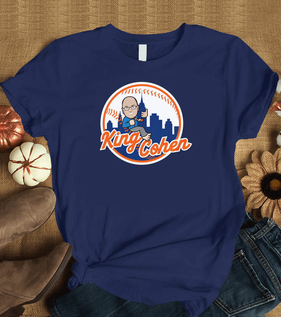 Jomboy Media Store King Cohen New York Baseball Icon Skyline T-Shirt