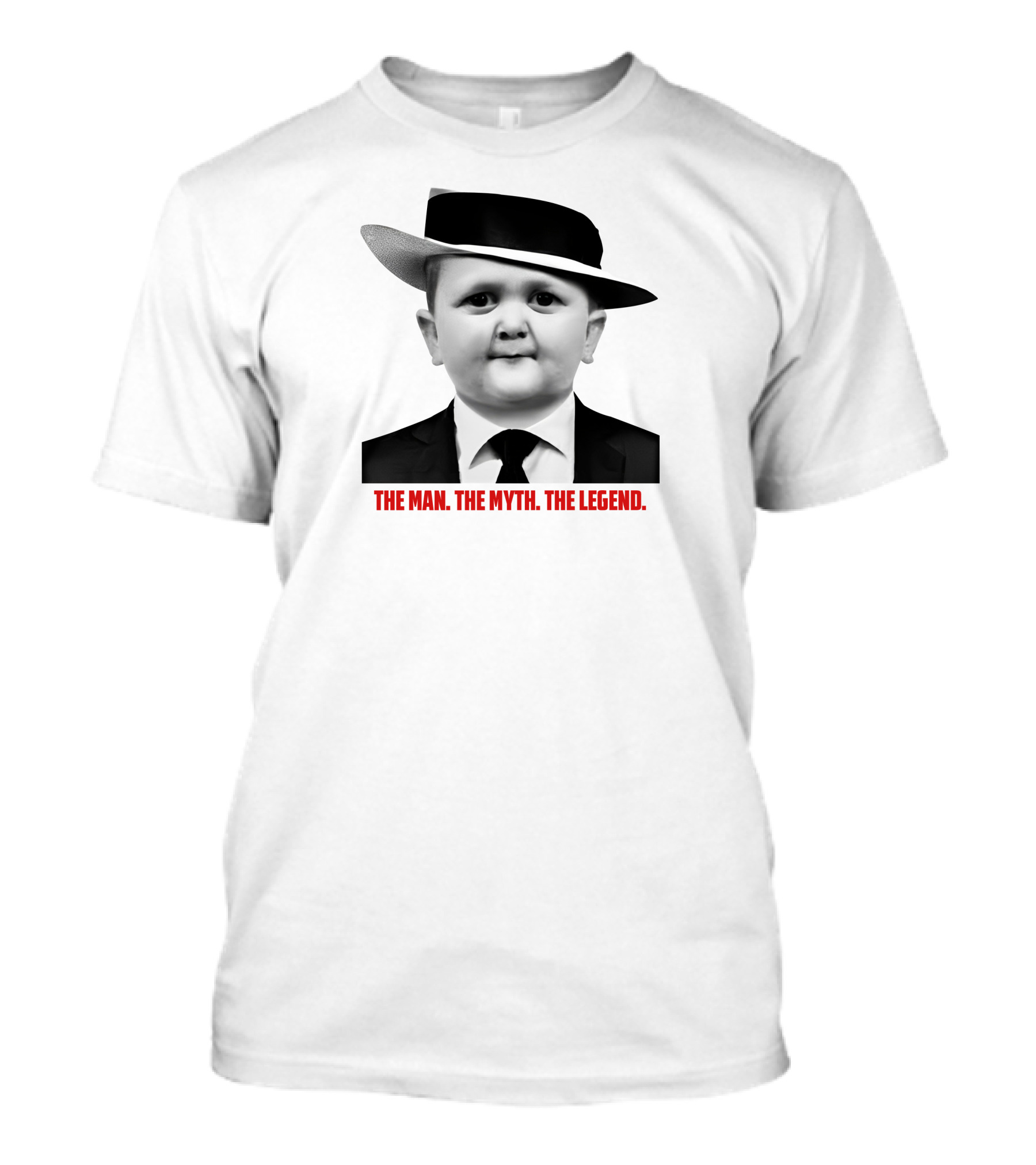 Hasbulla The Man The Myth The Legend Black Suit White Hat T-Shirt