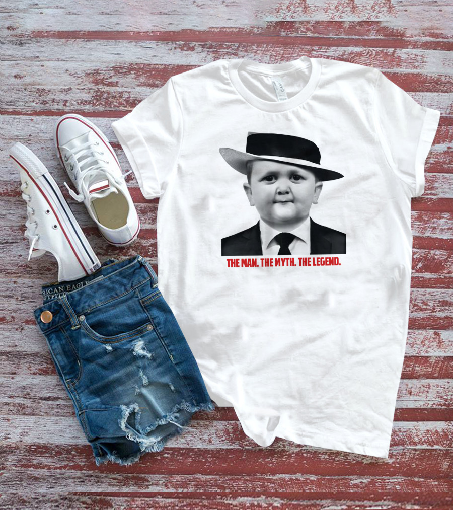 Hasbulla The Man The Myth The Legend Black Suit White Hat T-Shirt