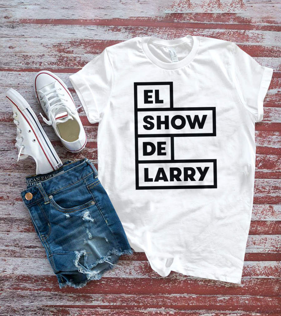 El Show De Larry Retro Block Lettering T-Shirt