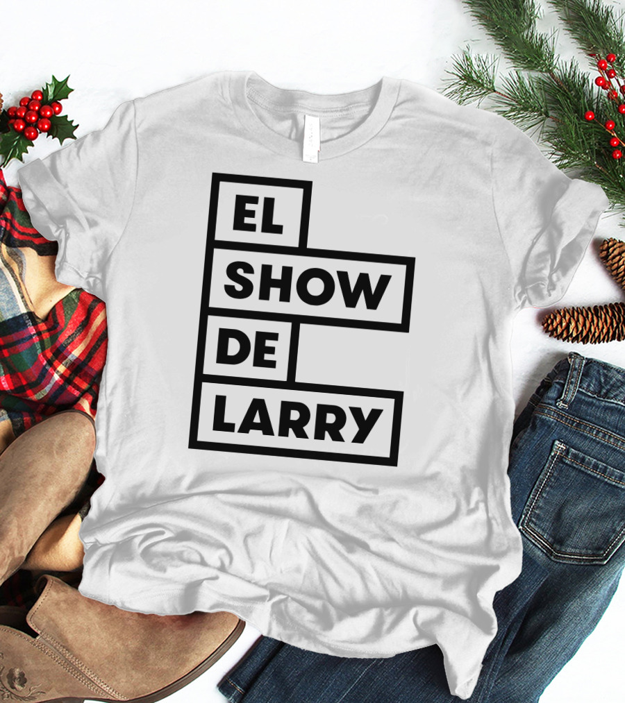 El Show De Larry Retro Block Lettering T-Shirt