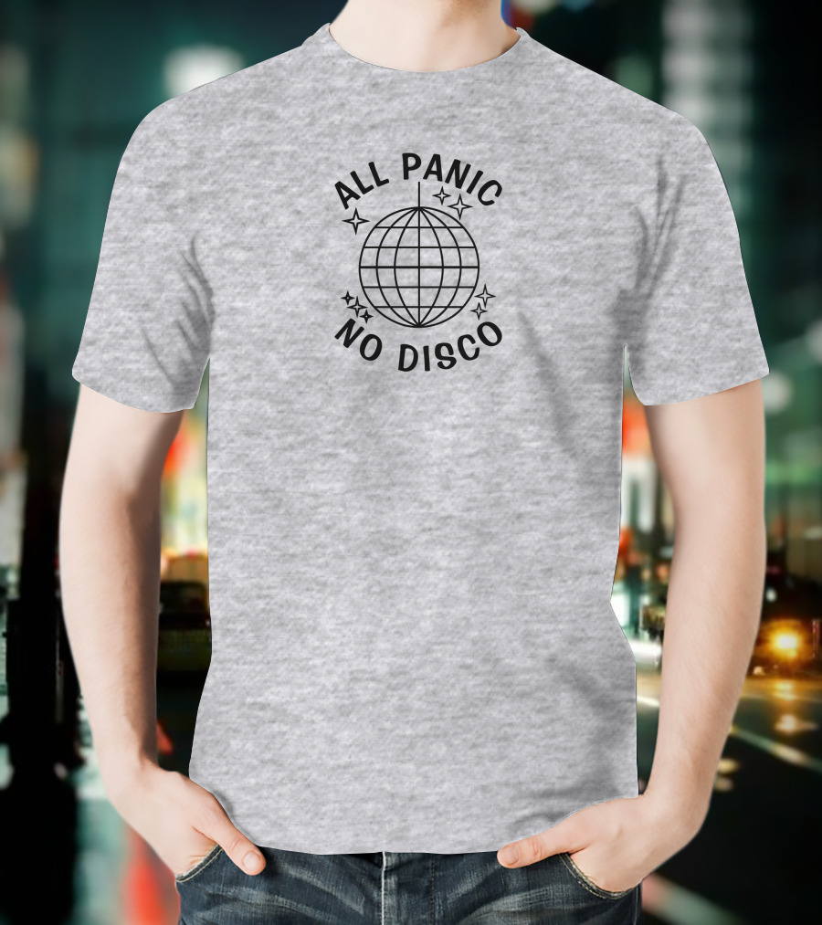 Incrediblegood Store All Panic No Disco Globe Stars T-Shirt