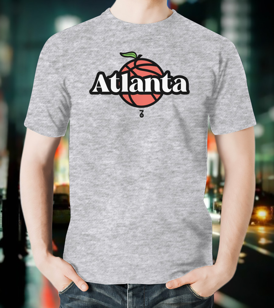 Seven Six Merch Atlanta Peach Basketball T-Shirt