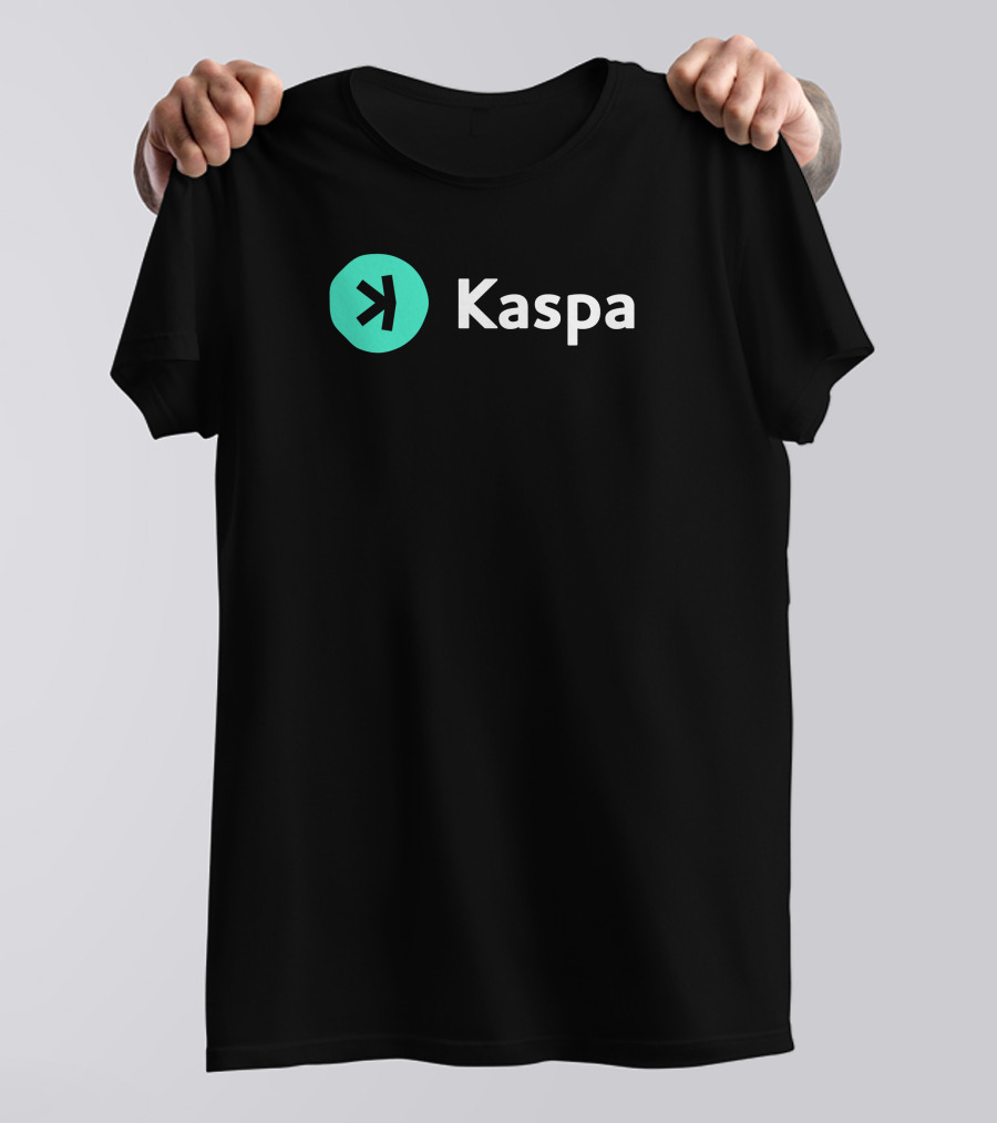 Kaspacurrency Kaspa Logo With Iconic T-Shirt