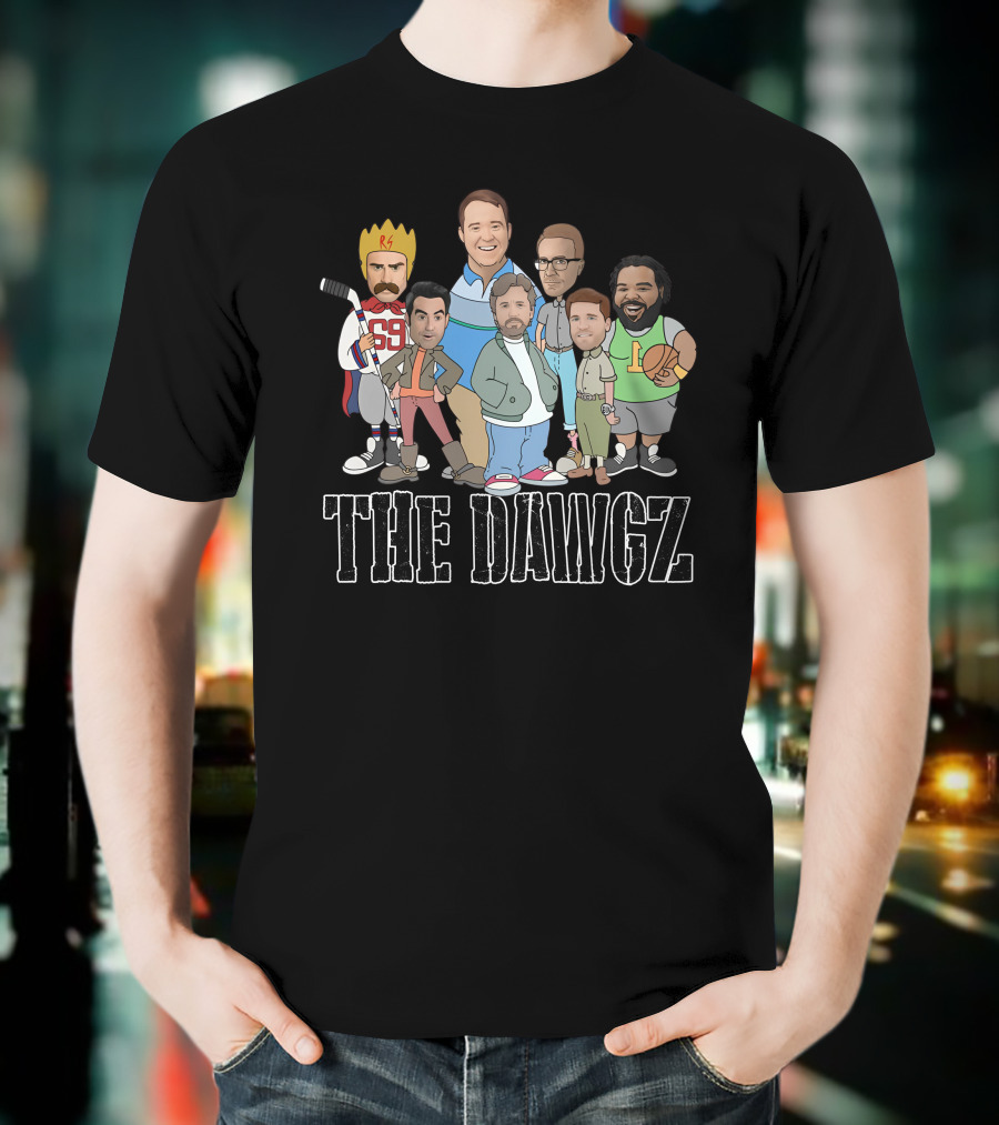 The Dawgz Comedy Crew Characters With Sports And Royalty Elements T-Shirt