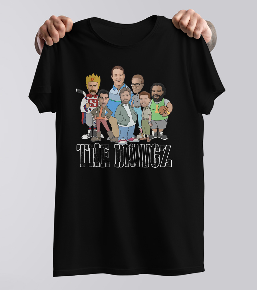 The Dawgz Comedy Crew Characters With Sports And Royalty Elements T-Shirt