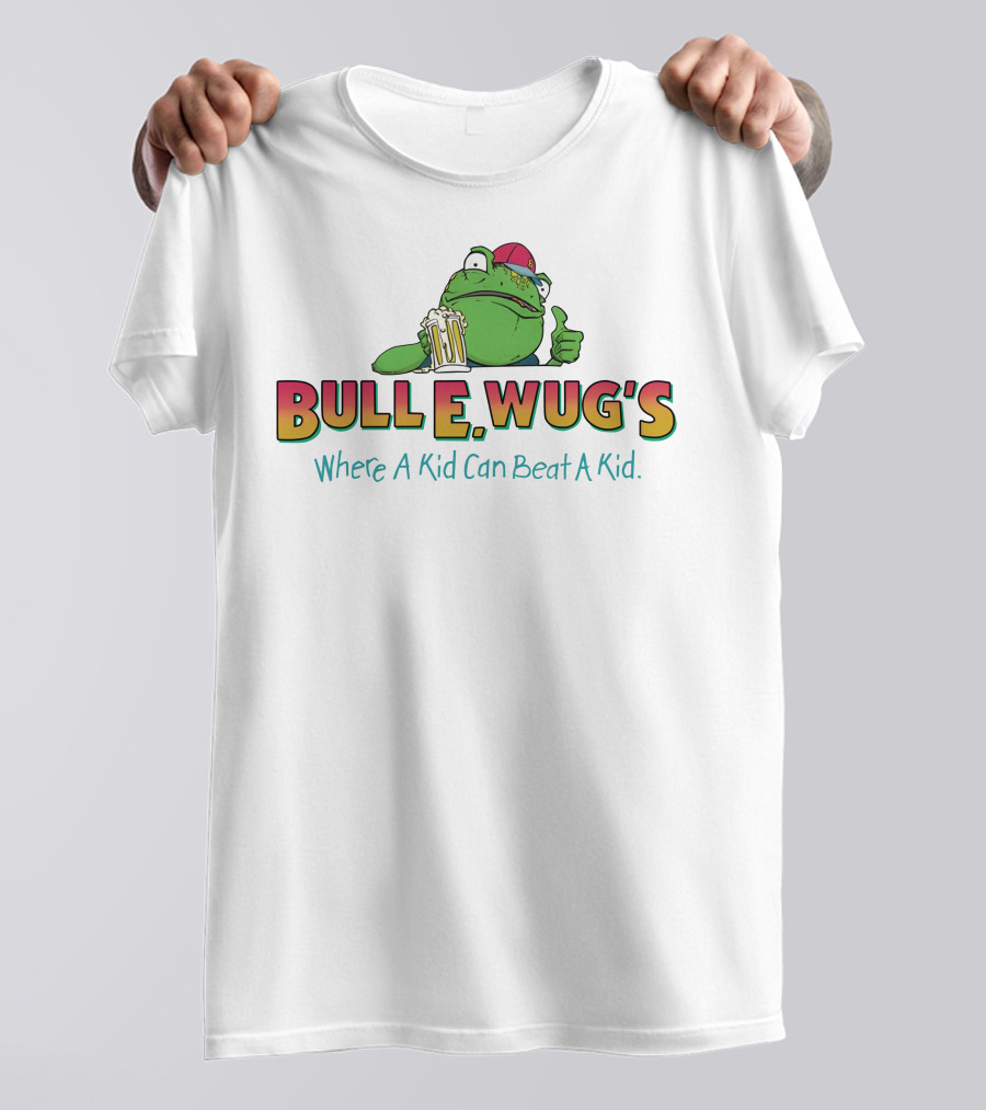 Bulle Wug's Beer Drinking Frog Where A Kid Can Beat A Kid T-Shirt