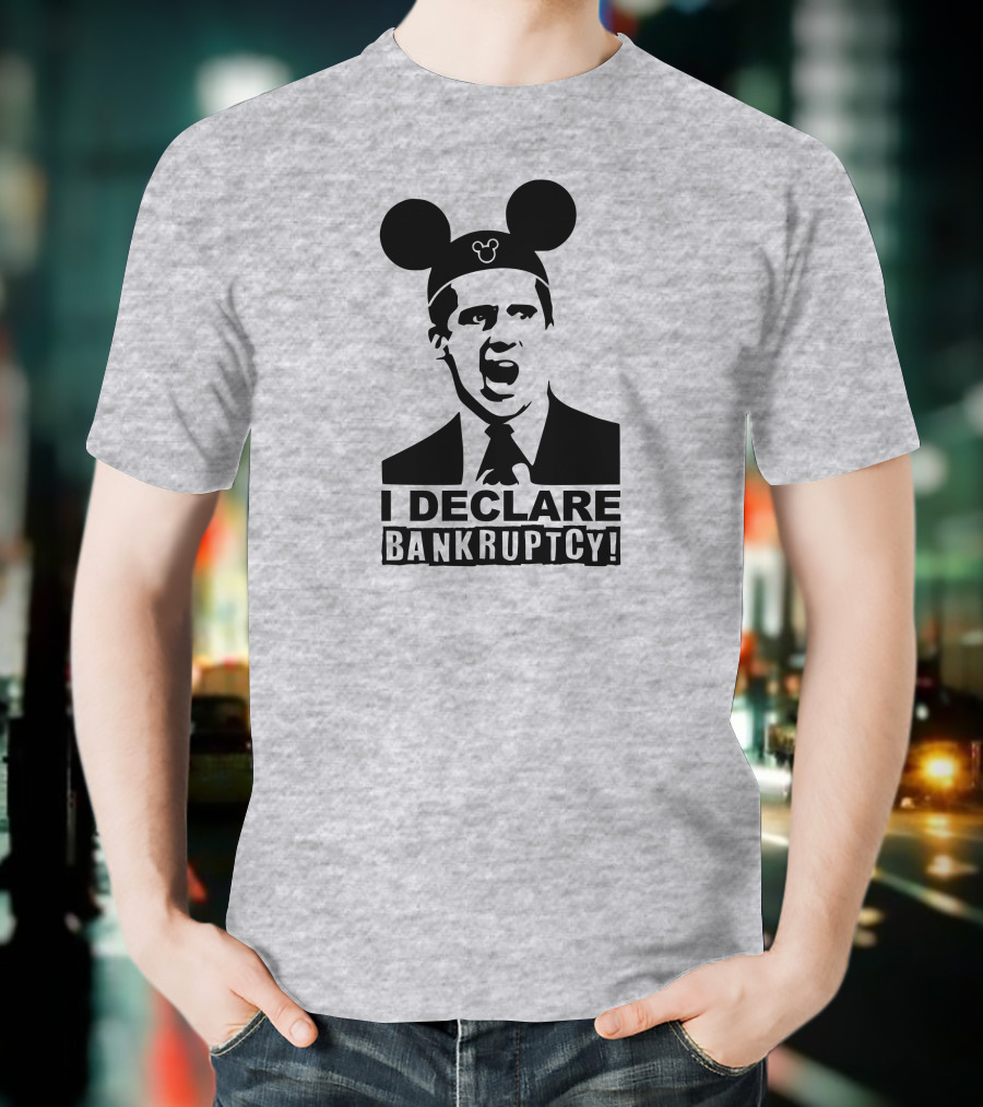 Michael Scott I Declare Bankruptcy Mickey Ears T-Shirt