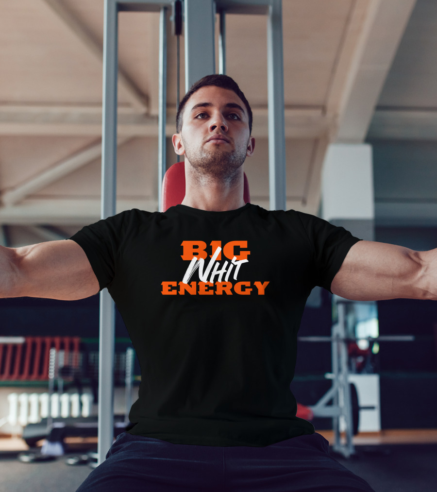 Cincinnati Bengals Big Whit Energy Football T-Shirt