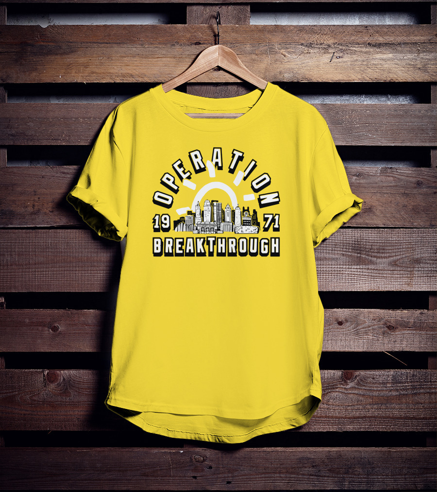 Operation Breakthrough 1971 City Skyline Charlie Hustle Merch T-Shirt