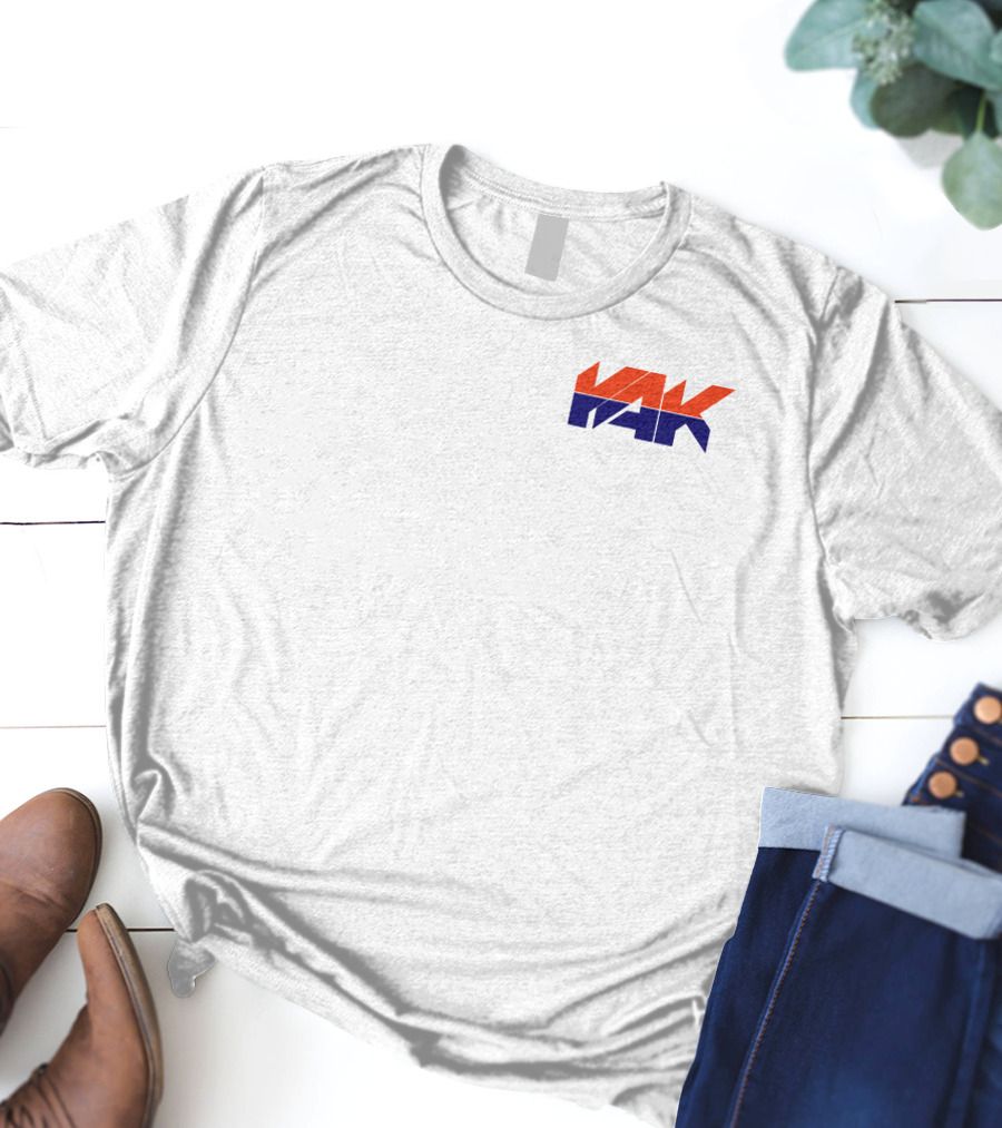 Yak Team Logo Bold Red And Blue T-Shirt