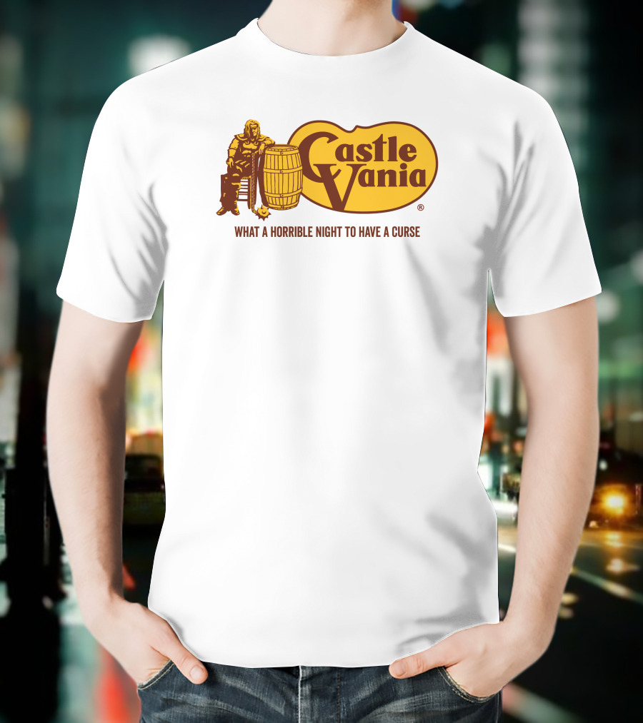 Castlevania What A Horrible Night To Have A Curse Barrel Icon Character T-Shirt