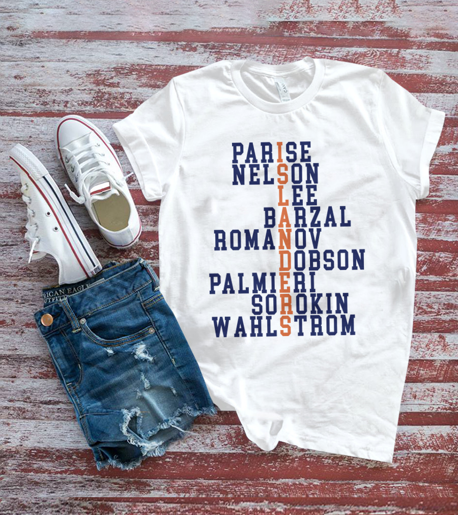 Parise Nelson Lee Barzal Romanov Dobson Palmieri Sorokin Wahlstrom Islanders T-Shirt