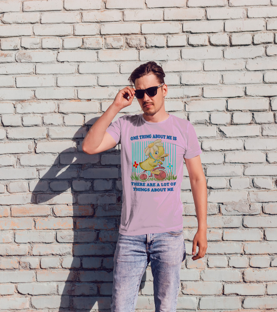 One Thing About Me Is There Are A Lot Of Things About Me Duck Riding Tricycle T-Shirt