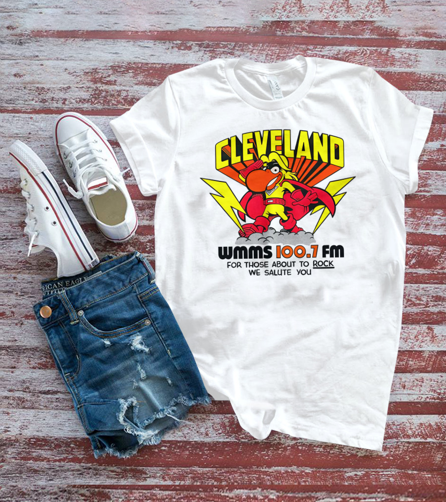 Cleveland WMMS 100.7 FM For Those About To Rock We Salute You T-Shirt