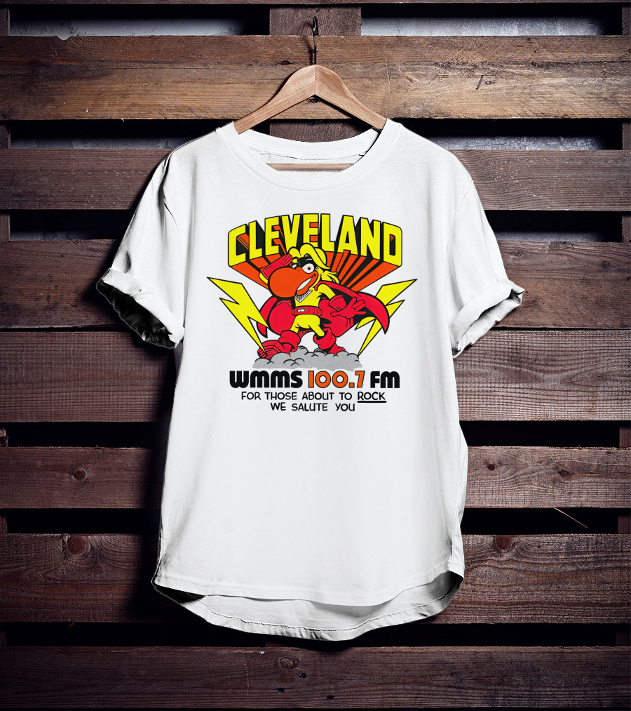 Cleveland WMMS 100.7 FM For Those About To Rock We Salute You T-Shirt