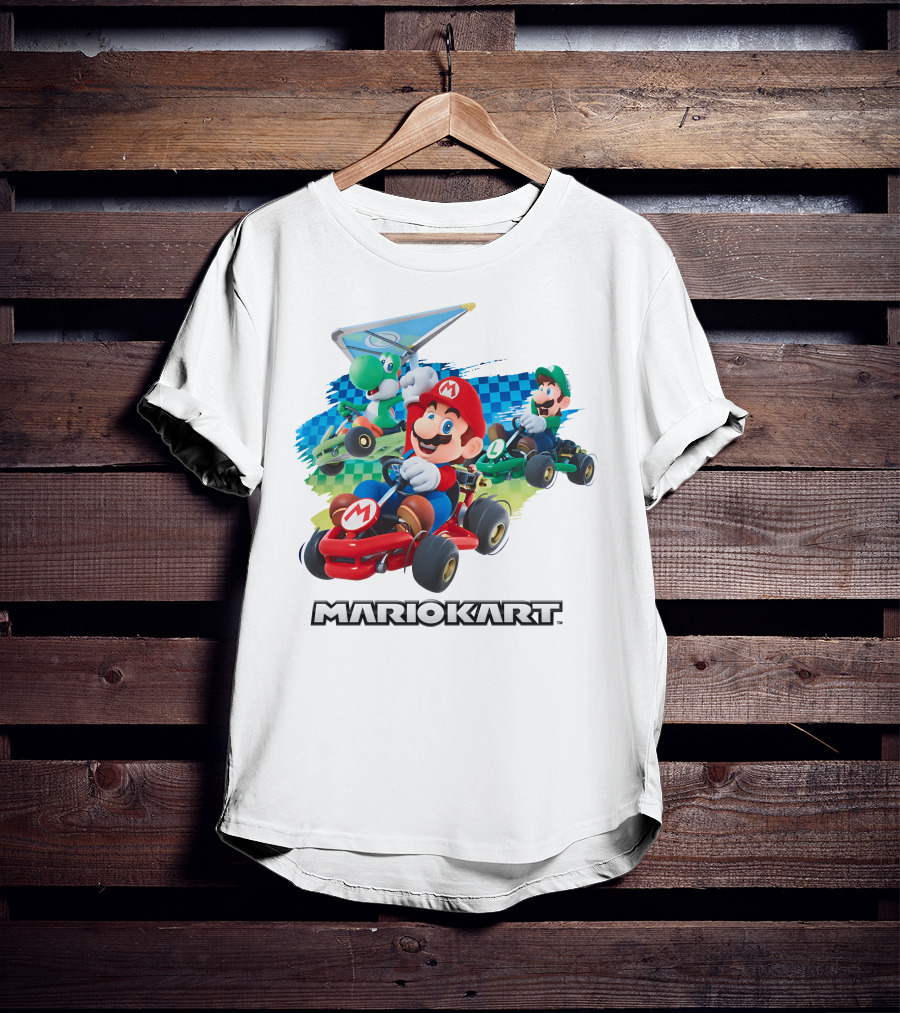 Leanbeefpatty Mariokart Characters Racing Luigi Yoshi Mario T-Shirt