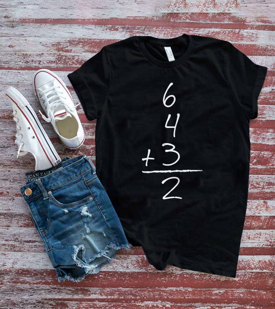 Bo Jackson 6 4 3 2 Baseball Math Equation T-Shirt