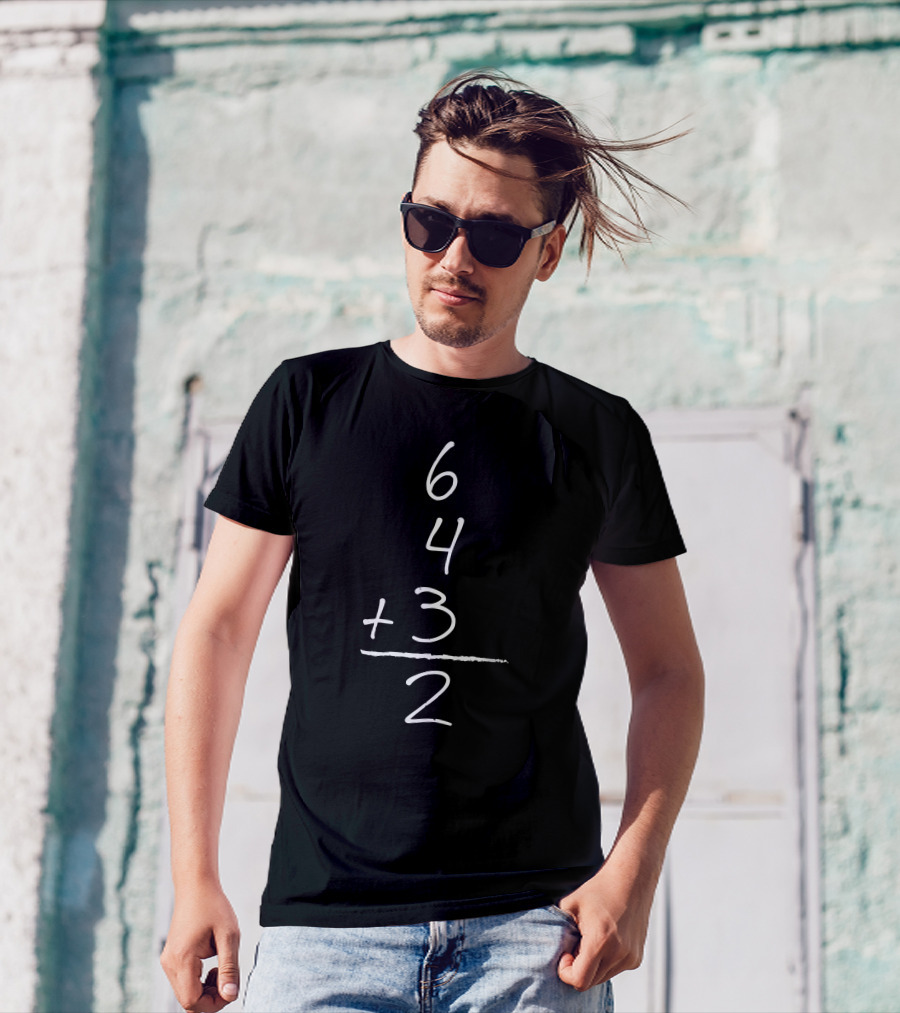 Bo Jackson 6 4 3 2 Baseball Math Equation T-Shirt