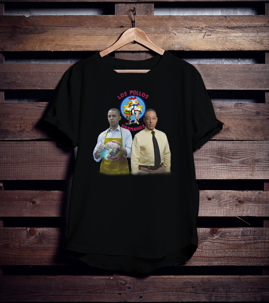 Barack Obama Gus Fring Los Pollos Hermanos Breaking Bad Fusion T-Shirt