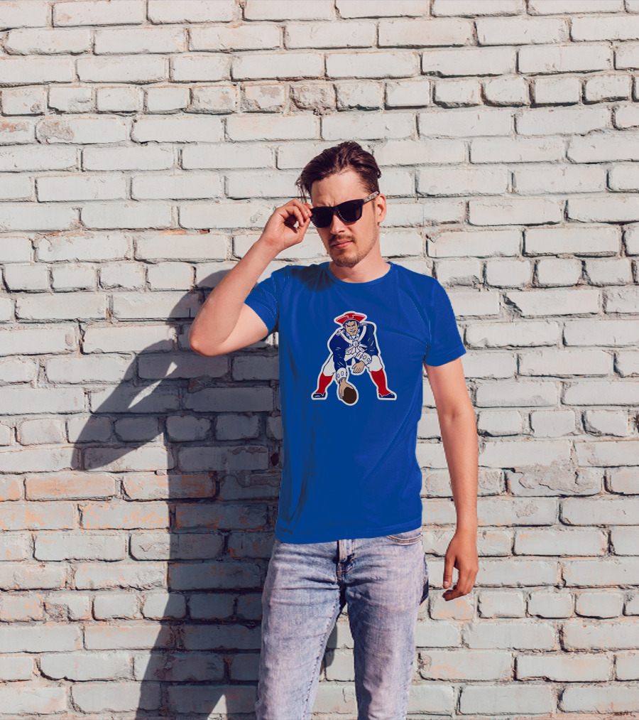New England Patriots Sideline Arch Jersey Football Retro T-Shirt